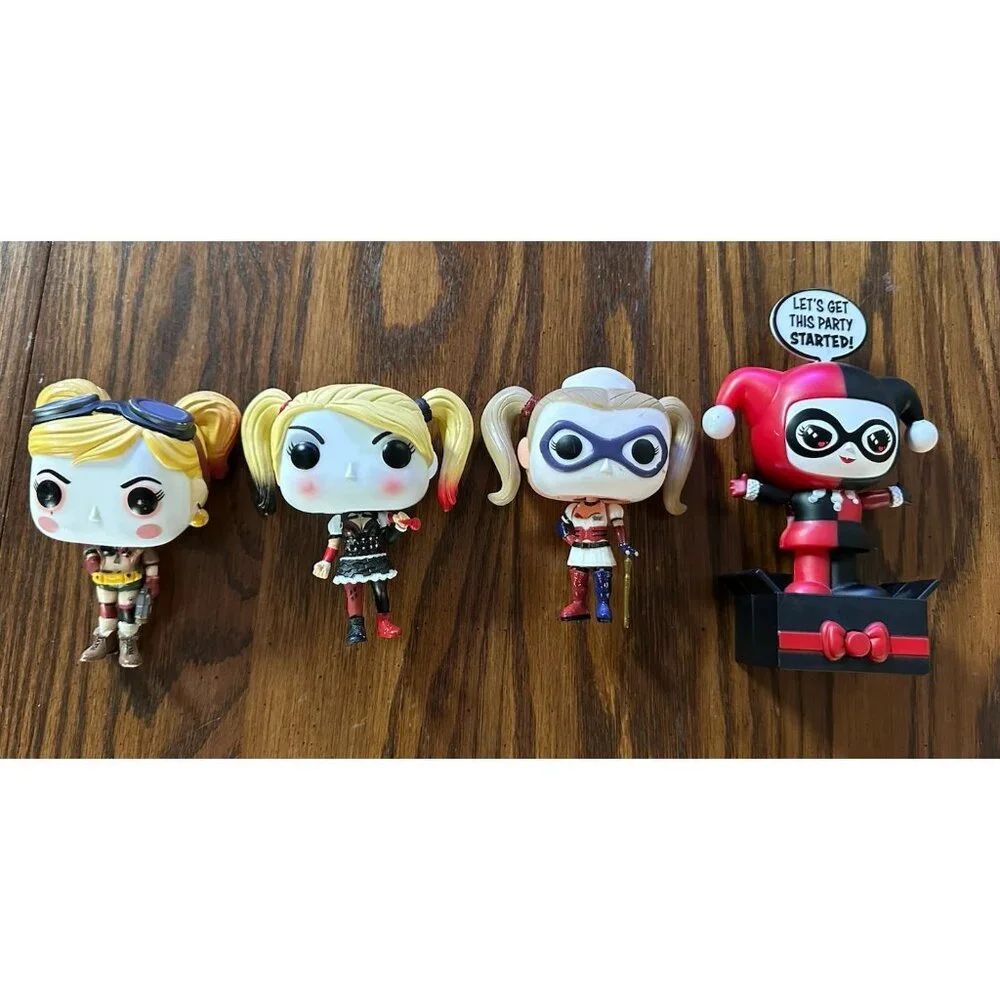 Funko Pop Lot Of 4 Harley Quinn‎ Figures